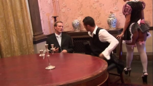 Maid Gets Anally Tag Teamed