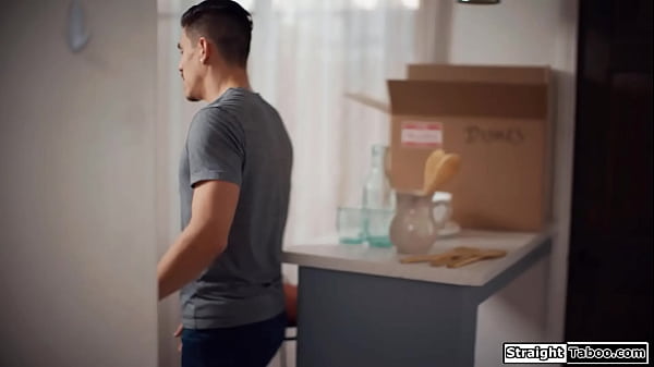 Busty babe sends her ex bf out the door to fuck his relative