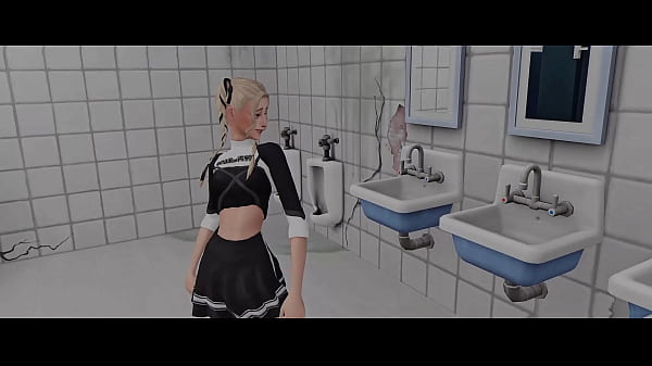 Sexy Cheerleader Seduces Her Teacher For Dirty Sex In The School Bathroom (SIMS ANIME HENTAI SFM)